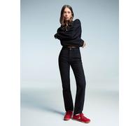 Bershka - Jeans dritti neri-Nero 36