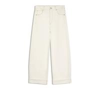 Bershka Jeans écru Donna - Abbigliamento - Jeans - Wide leg Bershka 25-26