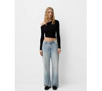 Bershka - Jeans larghi azzurri-Blu 10