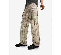 Bershka - Jeans larghi verdi con stampa-Verde 42