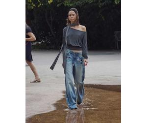 Bershka - Jeans stile boyfriend blu 36