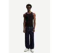 Bershka - Jeans super larghi blu-Blu navy 36