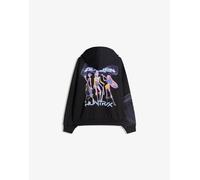 Bershka - Kpop Demon Hunters Hunter/x Digital Filter - Felpa nera con cappuccio-Nero M