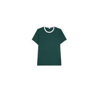 Bershka Maglietta grigio / bianco Uomo Bershka M