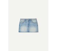 Bershka - Minigonna in denim blu medio con borchie 44