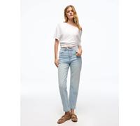 Bershka - Mom jeans azzurri-Blu 46