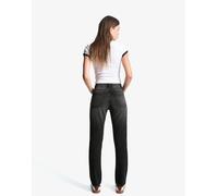 Bershka - Mom jeans comfort neri a vita alta-Nero 40