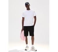 Bershka - Pantaloncini bermuda in felpa testurizzata neri-Nero S