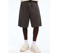 Bershka - Pantaloncini bermuda squadrati nero slavato XS