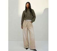 Bershka - Pantaloni a cilindro color pietra-Neutro 40