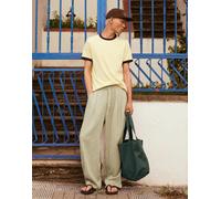 Bershka - Pantaloni ampi casual verdi-Verde M