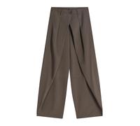 Bershka - Pantaloni bombati con pieghe beige-Marrone 44