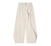 Bershka Pantaloni con pieghe écru Donna - Abbigliamento - Taglie comode - Pantaloni Bershka 36