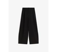 Bershka Pantaloni con pieghe nero Donna - Abbigliamento - Taglie comode - Pantaloni Bershka 44