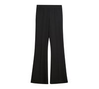 Bershka - Pantaloni a zampa neri in tessuto modal-Nero L