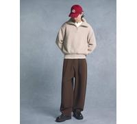 Bershka - Pantaloni super ampi sartoriali marroni-Marrone 34