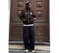 Bershka - Pantaloni tecnici neri con pieghe-Nero XS
