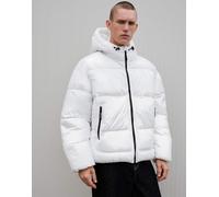 Bershka - Piumino bianco con cappuccio S