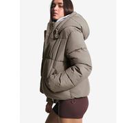 Bershka - Piumino kaki con cappuccio-Verde XS