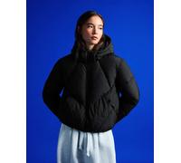 Bershka - Piumino nero con cappuccio M