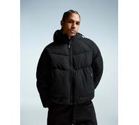 Bershka - Piumino nero con cappuccio S