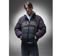 Bershka - Piumino nero stampato M