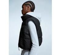 Bershka - Piumino smanicato corto nero 2XS