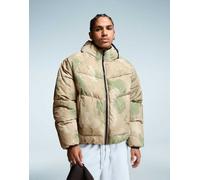 Bershka - Piumino verde con cappuccio L