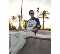 Bershka - Polo a maniche corte in interlock blu stile racing-Blu navy XS
