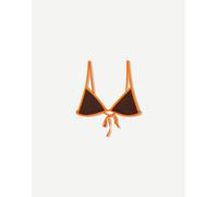 Bershka - Slip bikini marrone con profili a contrasto XS