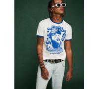 Bershka - T-shirt a maniche corte bianca con stampa Post Malone-Bianco L