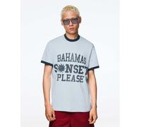 Bershka - T-shirt a maniche corte color blu denim XS
