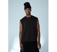 Bershka - T-shirt basic senza maniche nera-Nero S