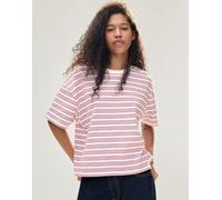 Bershka - T-shirt bianca squadrata con stampa-Bianco S