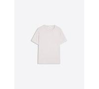 Bershka T-shirt slim fit a coste grigio chiaro L