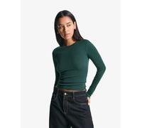 Bershka - Top a maniche lunghe verde XS
