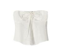 Bershka Top bianco Donna - PROMO - Maglie e top - Top - Crop top Bershka M