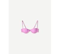 Bershka - Top bikini viola glitterato con coppe L