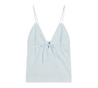 Bershka Top blu chiaro / bianco Donna Bershka M