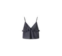 Bershka Top grigio scuro Donna Bershka M