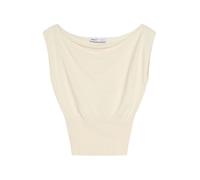 Bershka Top in maglia écru Donna - PROMO - Maglie e top - Top Bershka M