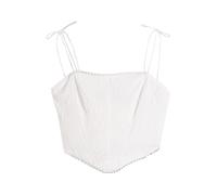 Bershka Top offwhite Donna Bershka L