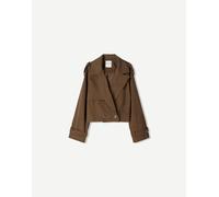 Bershka - Trench corto marrone S