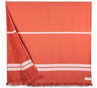 Bersuse 100% Cotone - Cascais Asciugamano Turco - Asciugamano in Spugna Peshtemal -Mattone