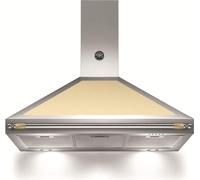 Bertazzoni Cappa Cucina Aspirante a Parete 100 cm Inox/Crema K100HERCRA