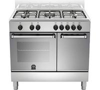 Bertazzoni La Germania Americana AMN905MFEPXE cucina Piano cottura Acciaio inossidabile Gas A - Forni e Piano cottura (Piano cottura, Acciaio inossidabile, Manopola, Frontale, Gas, Acciaio