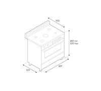 Bertazzoni La Germania Cucina AMS95 C71CNE Nero Gas