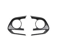 BERTGDA 2 pezzi rivestimento pannello pulsanti volante, adatto for Toyota, RAV4 Corolla E210 2019-2022 RAV 4 XA50 Adesivi per la protezione del volante(Carbon fiber)