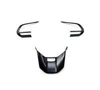 BERTGDA 3 pezzi di rivestimento del pannello del volante, adatto for Toyota, Veloz Avanza Perodua, Alza 2022 2023 adesivo for telaio auto Adesivi per la protezione del volante