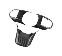 BERTGDA 3 pezzi Rivestimento del pannello del volante Decorazione dello sterzo, adatto for Mini, Cooper F55 F56 F57 Adesivo for telaio 2021-2022 Adesivi per la protezione del volante